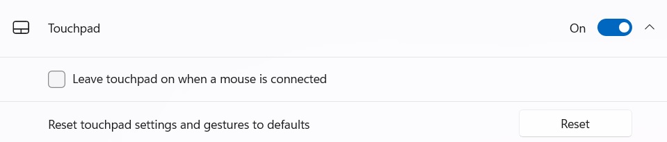 hướng dẫn tắt touchpad khi kết nối chuột