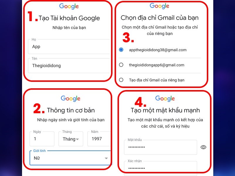 Hướng dẫn cách tạo gmail trên điện thoại nhanh nhất