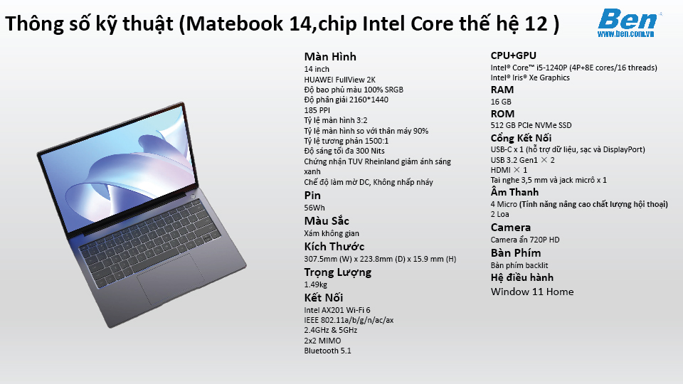 Matebook 14 Intel gen 12 edit 21