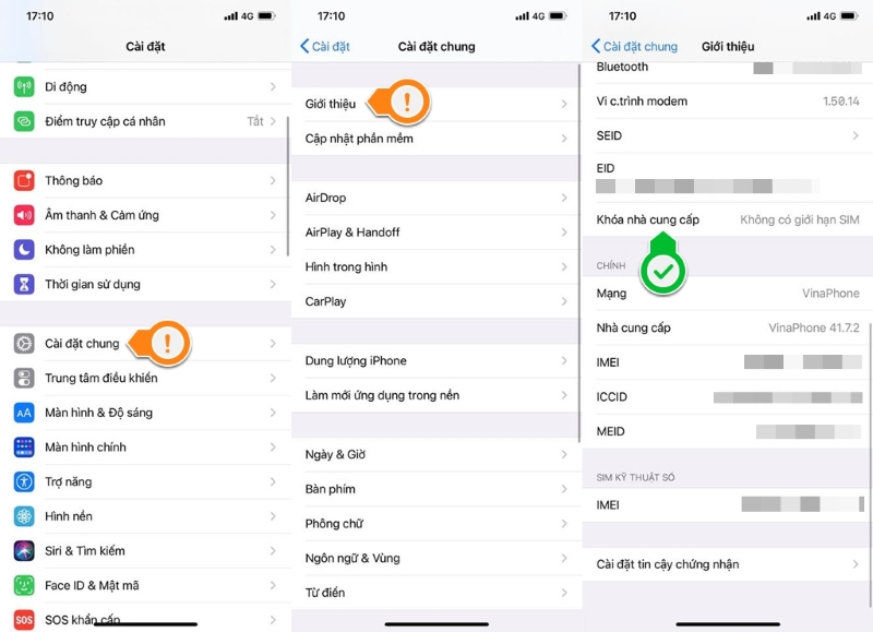 Hình ảnh cài đặt