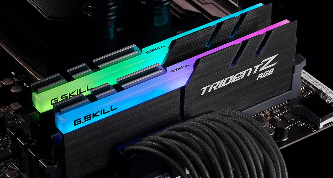 Bộ nhớ trong máy tính để bàn GSKill Trident Z LEB RGB 32Gb (2x16Gb) DDR4-3000- (F4-3000C16D-32GTZR)