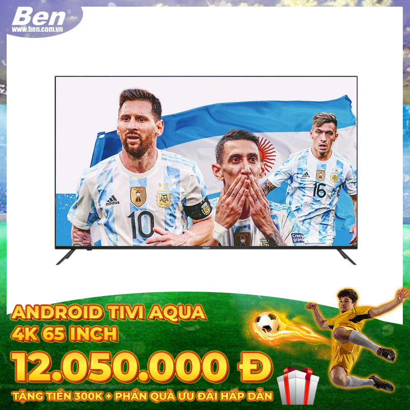 TV Android Tivi Aqua 4K 65inch