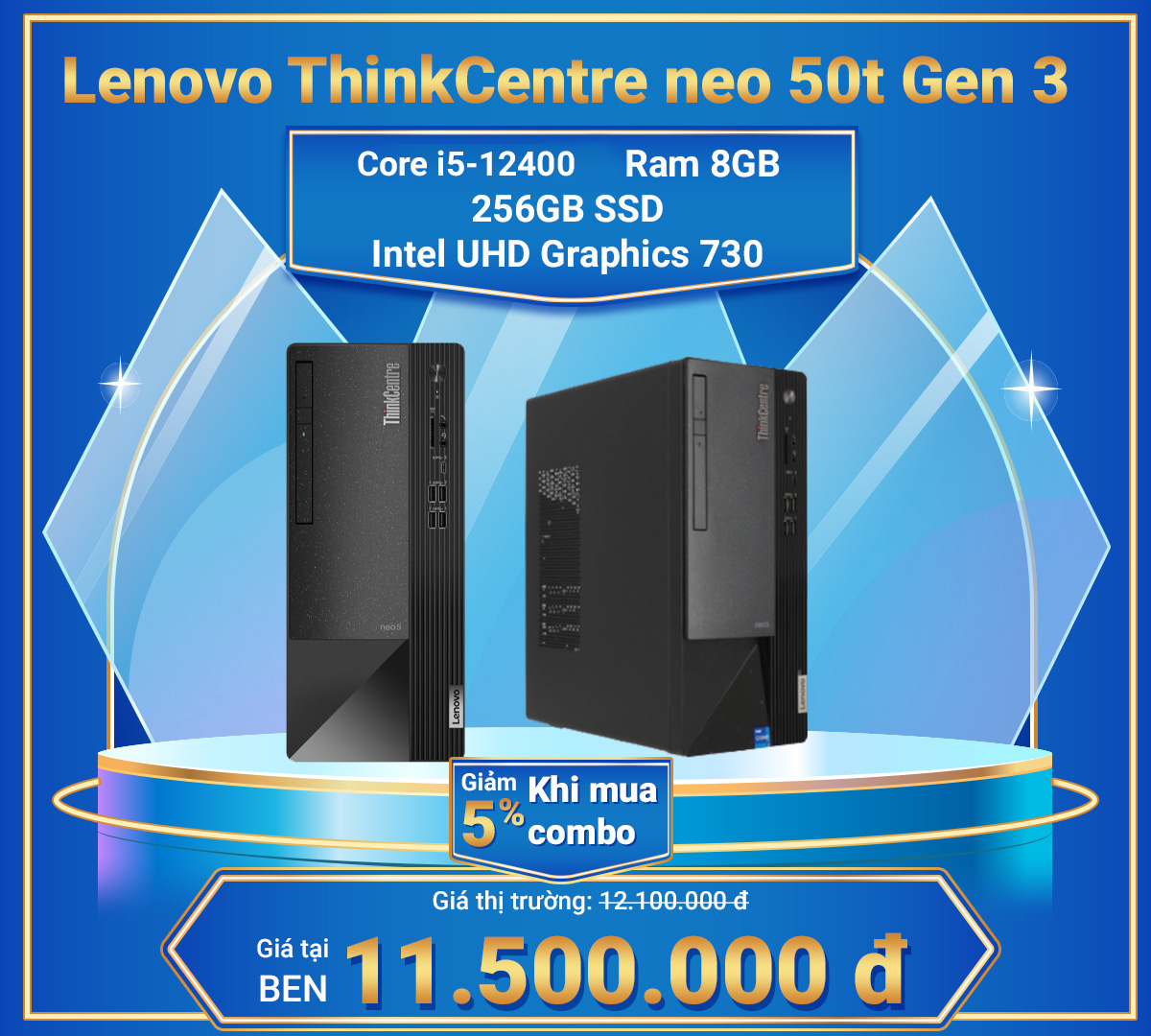 1200x1080 Lenovo ThinkCentre neo 50t Gen 3 1