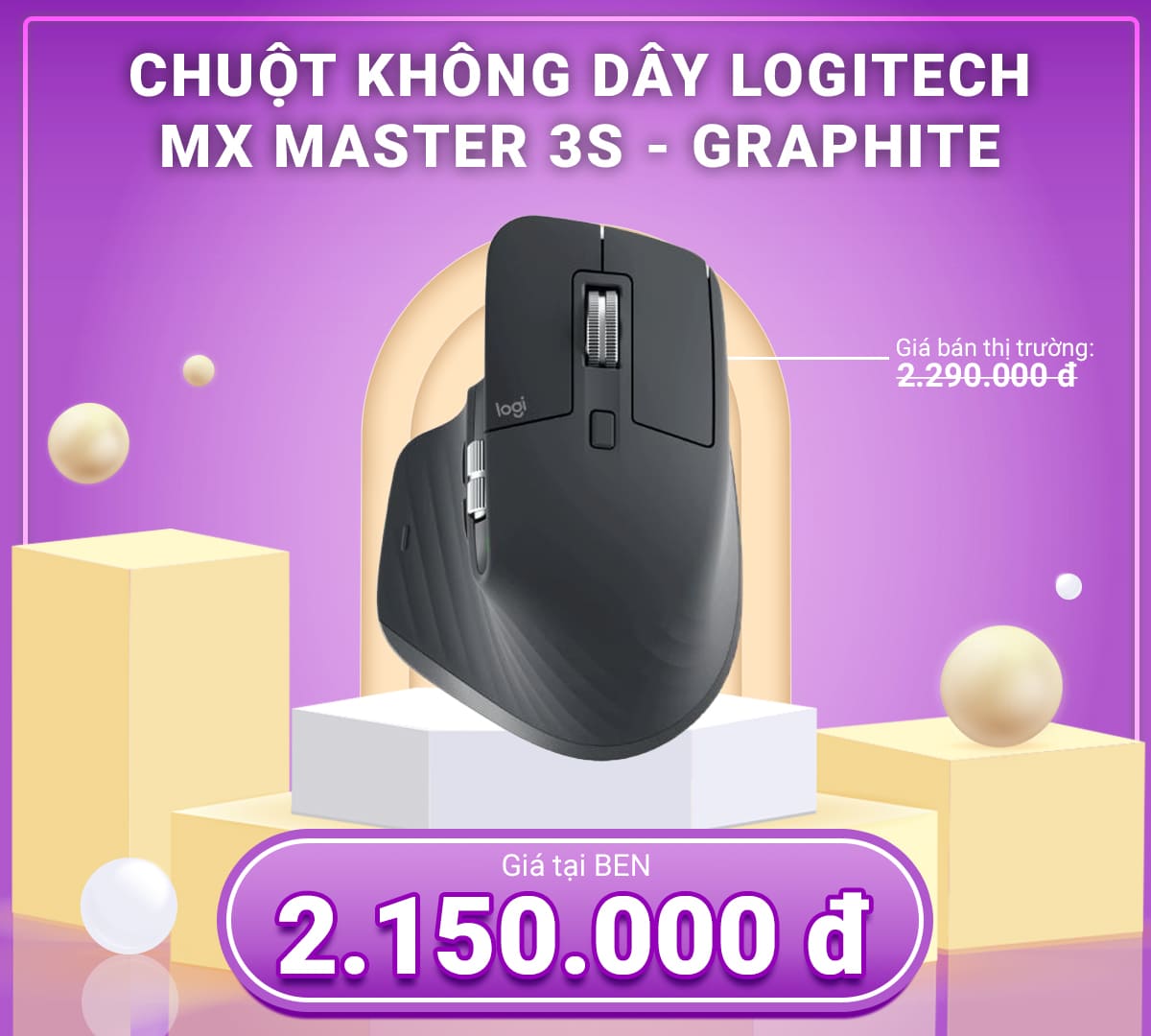 Logic MX MASTER 3S Graphite 1