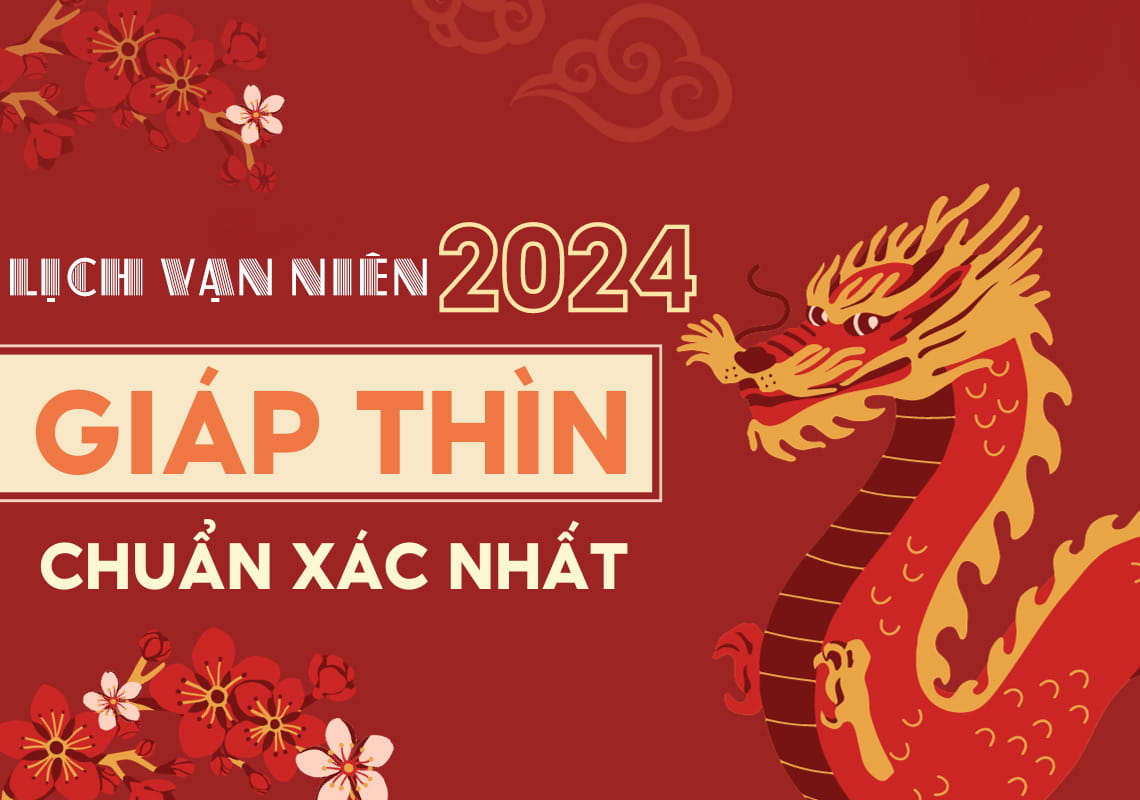 Xem lịch âm vạn niên, Lịch âm, lịch dương năm 2024