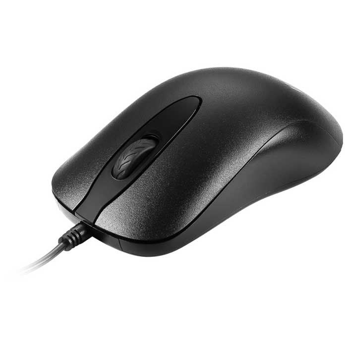 Chuột có dây MSI M88 có thiết kế mạnh mẽ và thể thao, với các đường nét góc cạnh và ánh sáng RGB tinh tế.